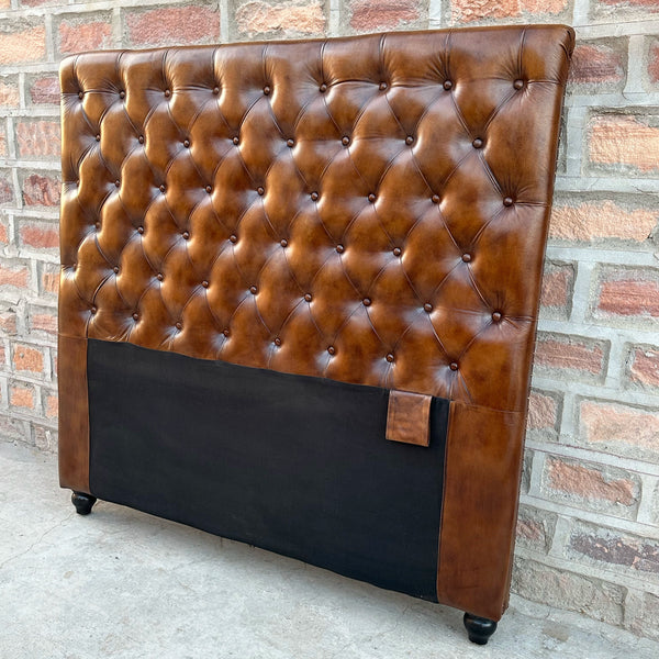 Winchester Chesterfield Tufted Leather Headboard | by Rising Tide Design Co.