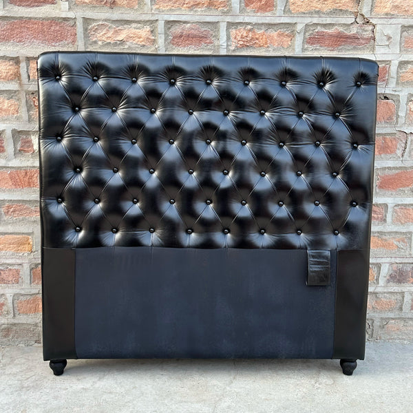 Brooklyn Chesterfield Tufted Leather Headboard | by Rising Tide Design Co.