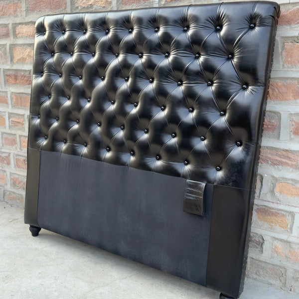 Brooklyn Chesterfield Tufted Leather Headboard | by Rising Tide Design Co.