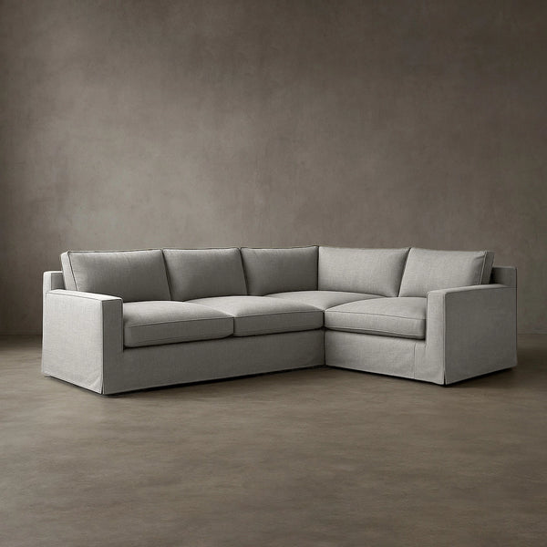 L-Shaped Layout #2 | Brouhaha Sectional in Havoc with Layout #2 (BRU-L2-HAVOC) by Rising Tide Design Co.