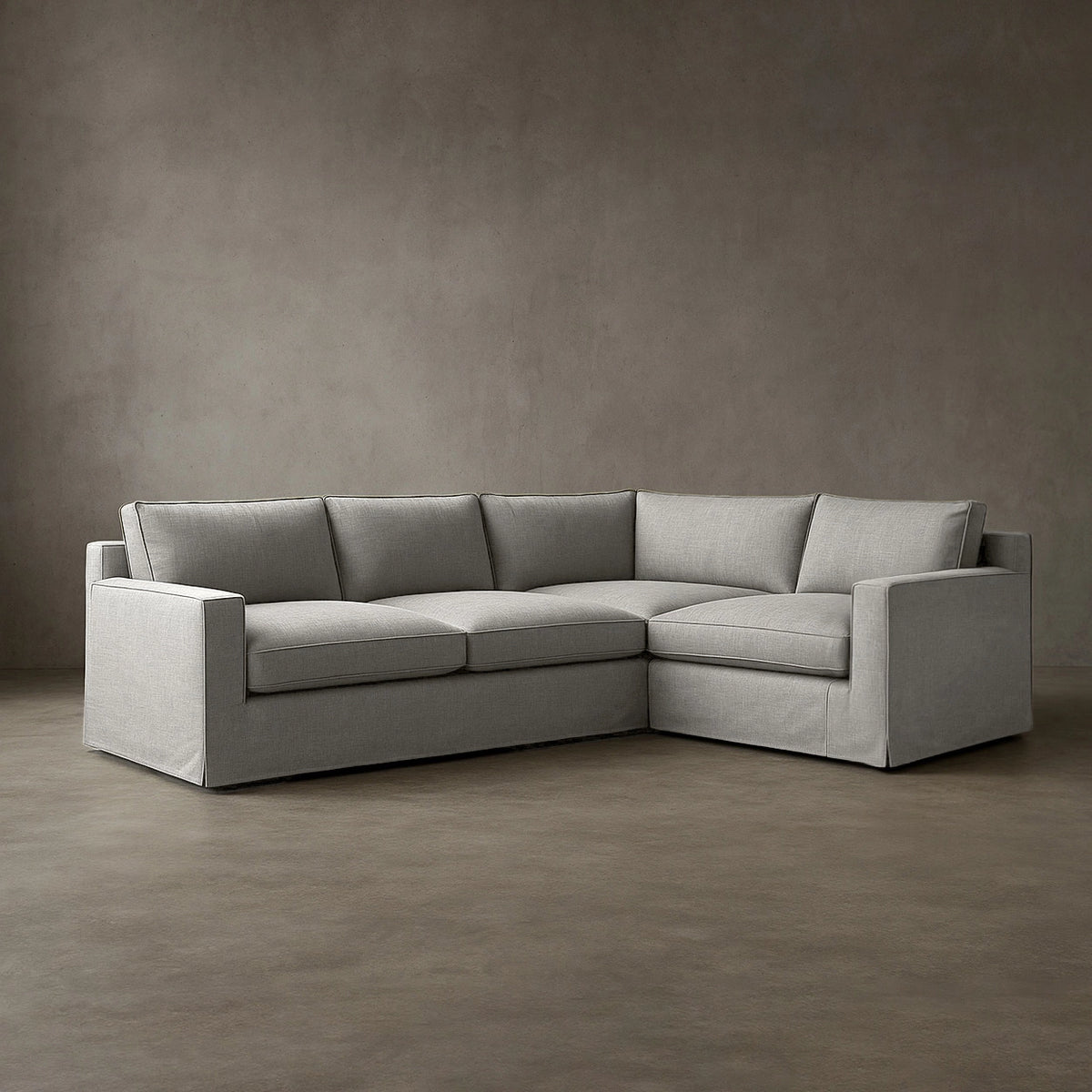 L-Shaped Layout #2 | Brouhaha Sectional in Havoc with Layout #2 (BRU-L2-HAVOC) by Rising Tide Design Co.