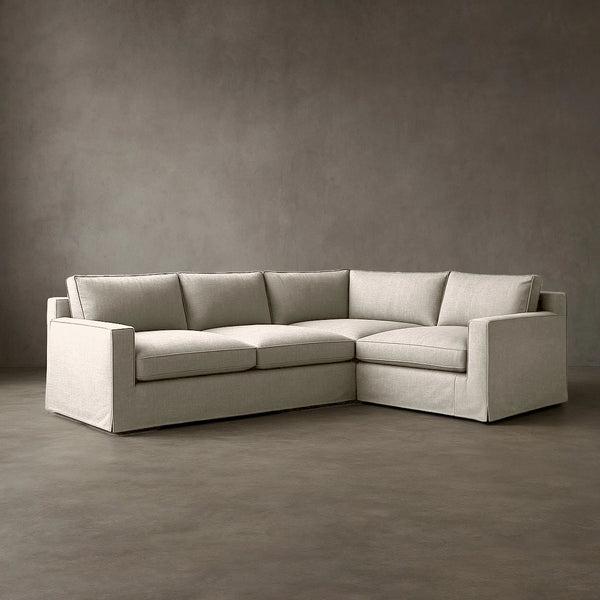 L-Shaped Layout #2 | Brouhaha Sectional in Havoc with Layout #2 (SKU) by Rising Tide Design Co.