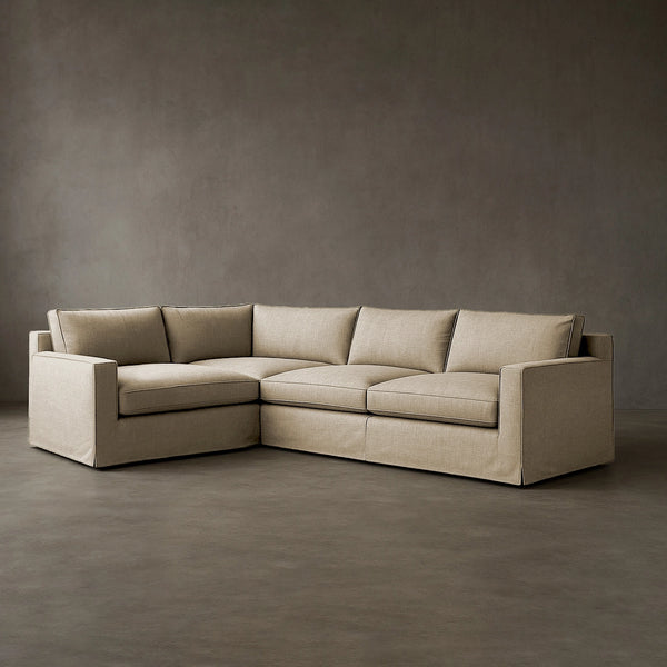 L-Shaped Layout #1 | Brouhaha Sectional in Bedlam with Layout #1 (BRU-L1-ROWDY) by Rising Tide Design Co.