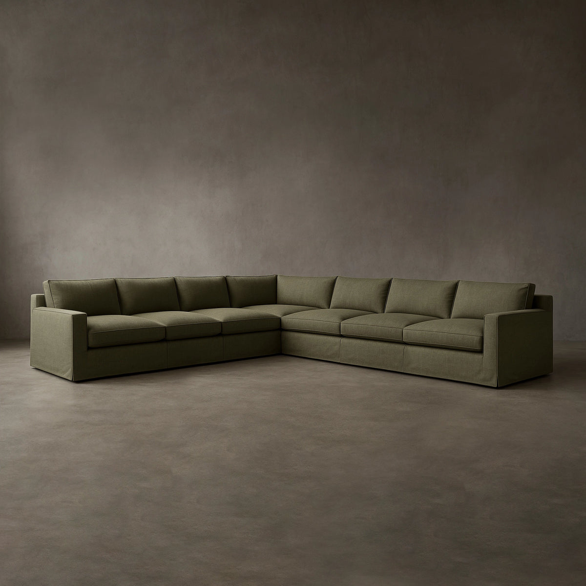 L-Shaped Layout #4 | Brouhaha Sectional in Ruckus with Layout #4 (BRU-L4-RUCKUS) by Rising Tide Design Co.