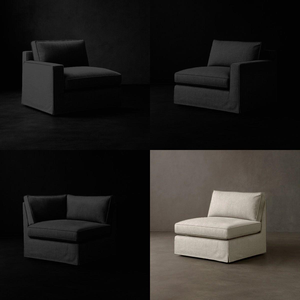 Build Your Own Layout #4 | Brouhaha Sectional with Layout #4 (BRU-ARMLESS-HAVOC) by Rising Tide Design Co.