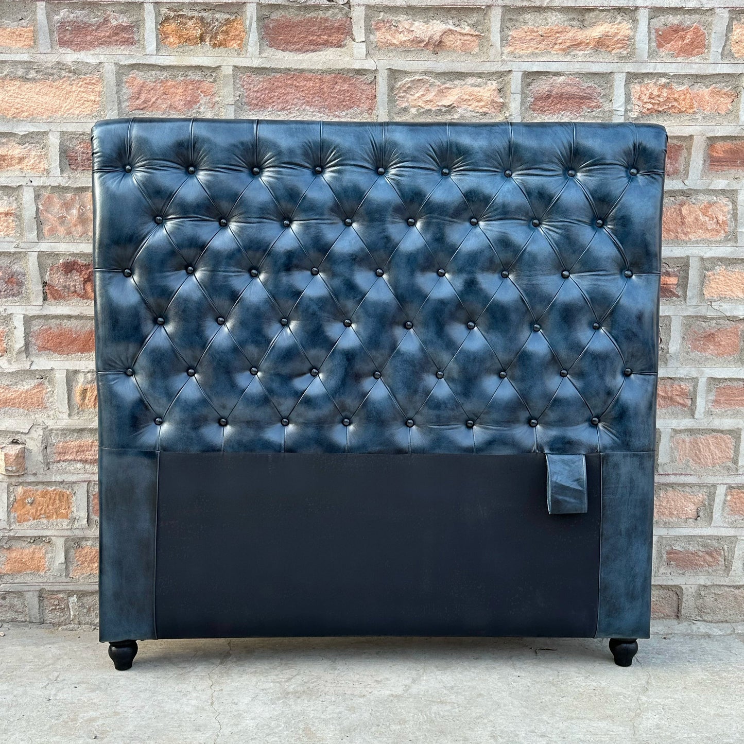 Hemingway Chesterfield Tufted Leather Headboard by Rising Tide Design Co.