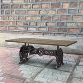 Merrill & Houston Dining Table with 78" Table Top in Natural (MH-78T) by Rising Tide Design Co. | Viewed Close-Up