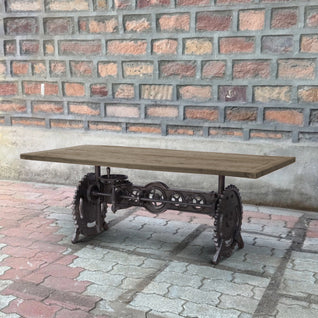 Merrill & Houston Dining Table with 78" Table Top in Natural (MH-78T) by Rising Tide Design Co. | Viewed Close-Up