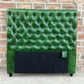 Polo Green Chesterfield Tufted Leather Headboard | by Rising Tide Design Co.