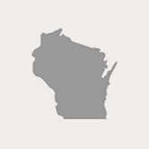A gray image of the state of Wisconsin to show that we are locally-owned and founded in Beloit, Wisconsin