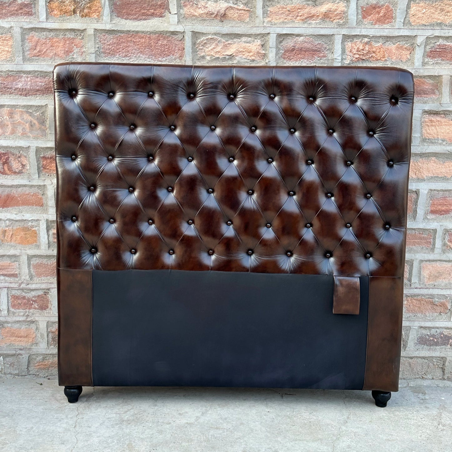 Remington Chesterfield Tufted Leather Headboard | by Rising Tide Design Co.