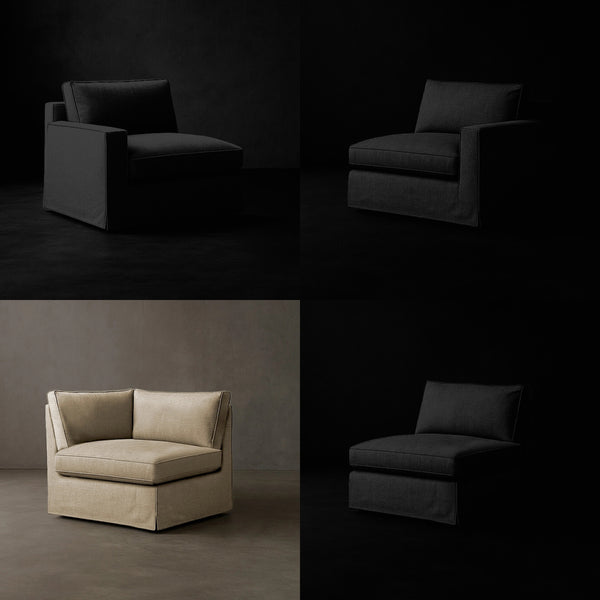 Build Your Own Layout #3 | Brouhaha Sectional in Rowdy with Layout #3 (BRU-CORNER-ROWDY) by Rising Tide Design Co.