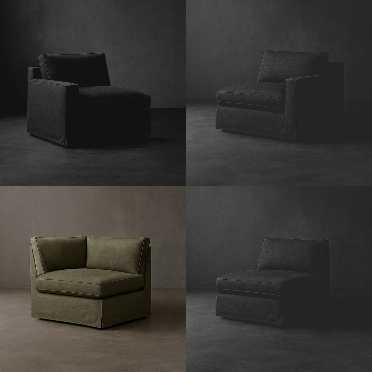 Build Your Own Layout #3 | Brouhaha Sectional in Ruckus with Layout #3 (BRU-CORNER-RUCKUS) by Rising Tide Design Co.