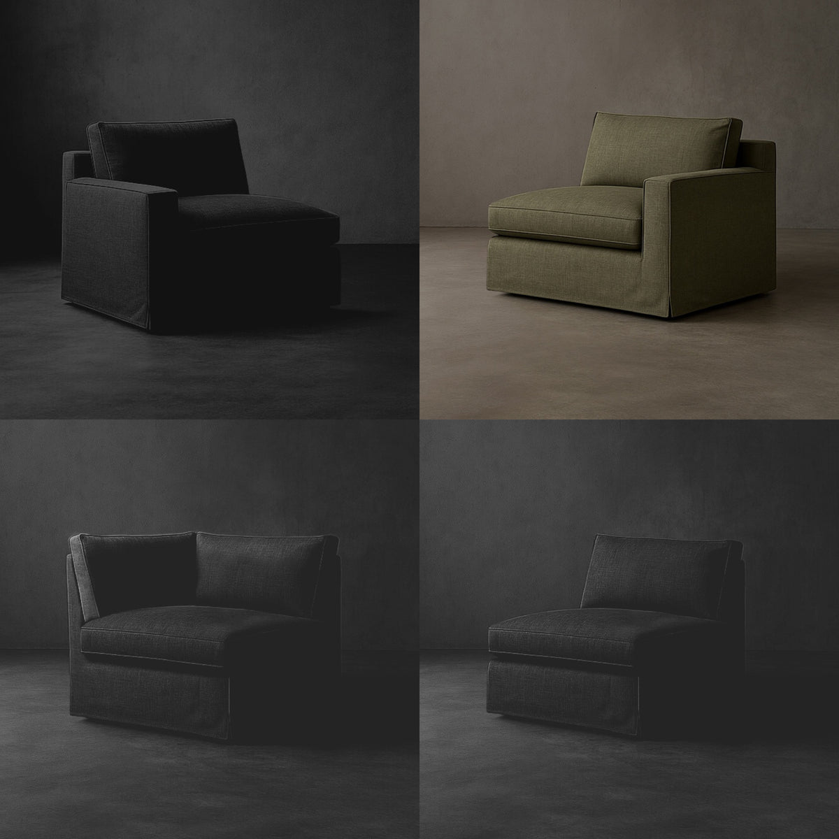 Build Your Own Layout #2 | Brouhaha Sectional in Ruckus with Layout #2 (BRU-L-ARM-RUCKUS) by Rising Tide Design Co.