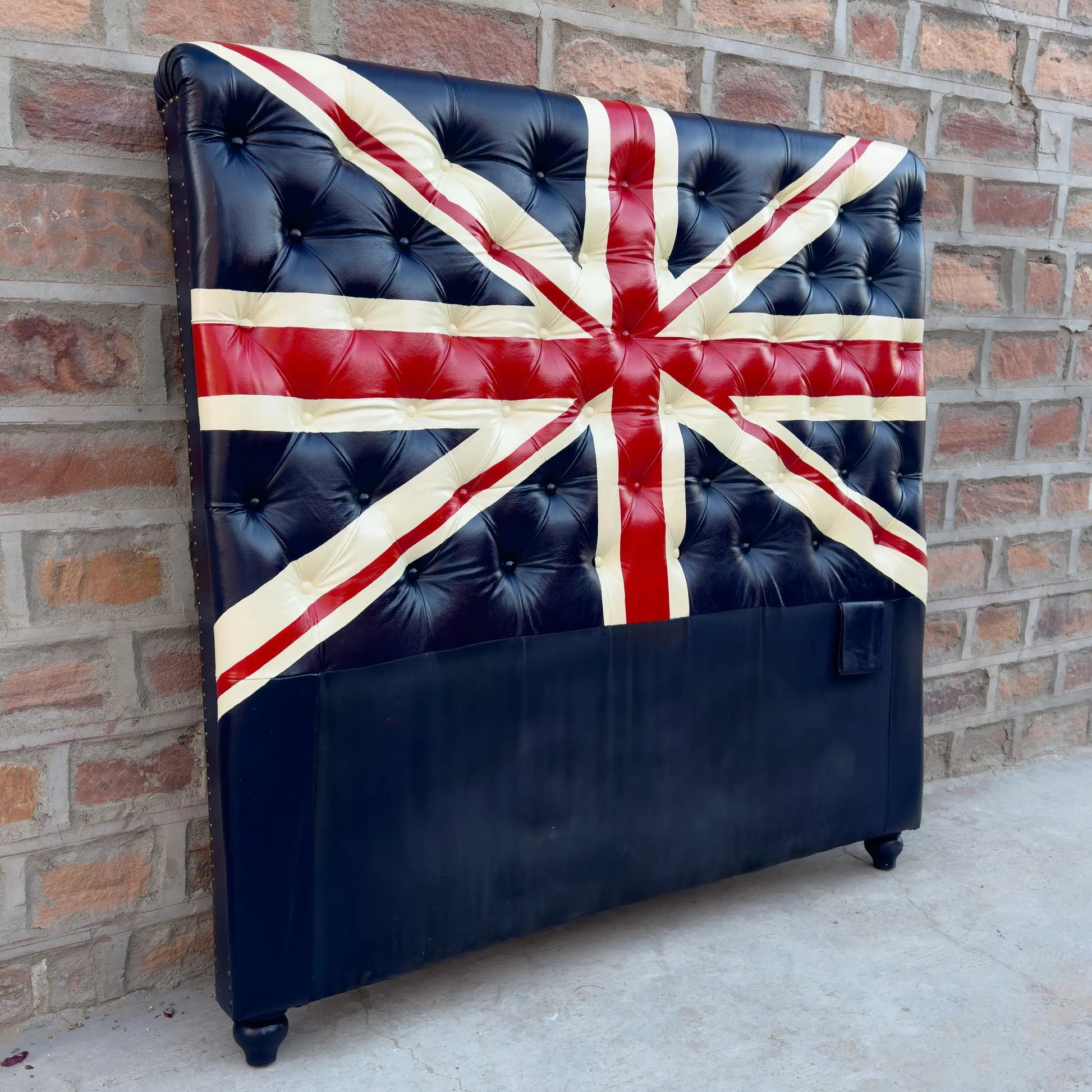 Union Jack Chesterfield Headboard by Rising Tide Design Co.