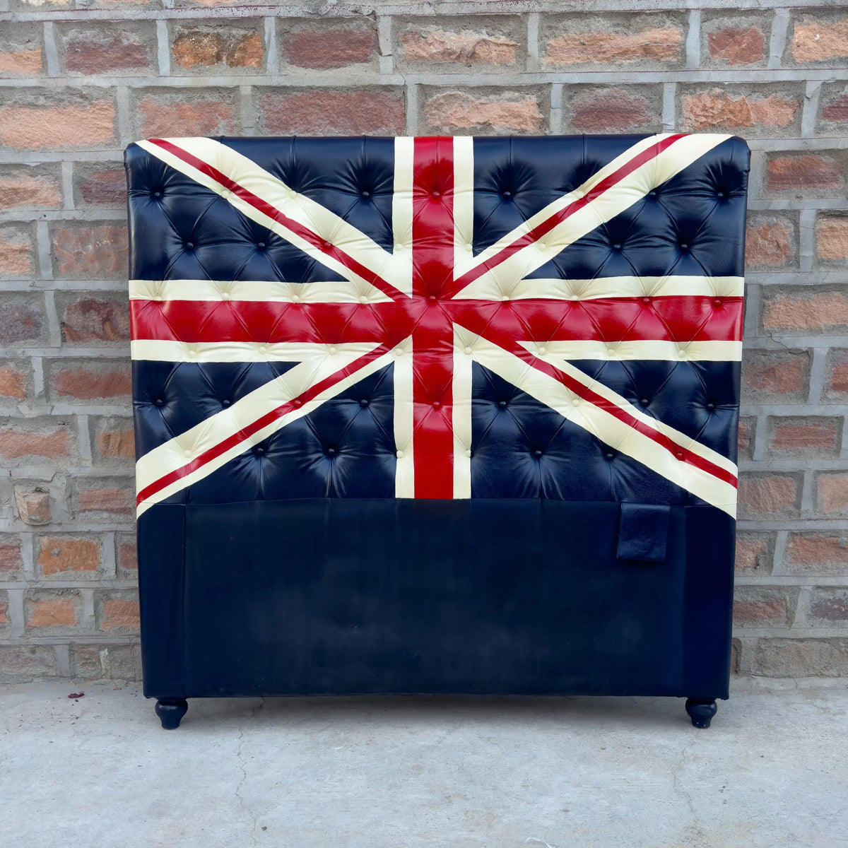 Union Jack Chesterfield Headboard by Rising Tide Design Co.