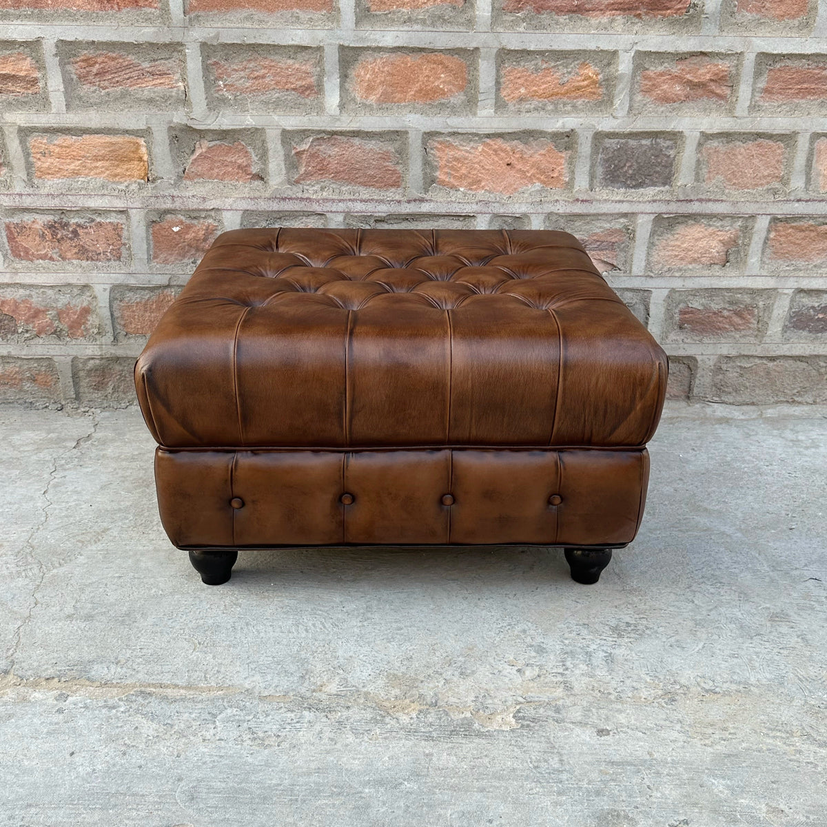 Winchester Chesterfield Ottoman by Rising Tide Design Co.