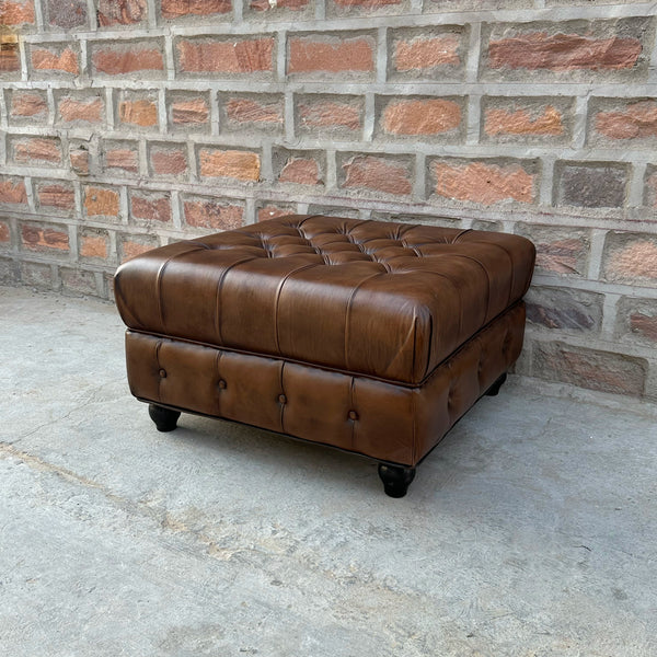 Winchester Chesterfield Ottoman by Rising Tide Design Co.