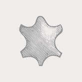 Black and white pencil graphic showing the premium leather that we use in our furniture