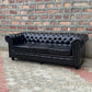 87" Sofa Normal Cushions | Brooklyn Chesterfield Leather Sofa with Normal Cushions (BR-3C) by Rising Tide Design Co.