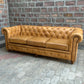 87" Sofa Normal Cushions | Cheyenne Chesterfield Leather Sofa with Normal Cushions (CH-3C) by Rising Tide Design Co.