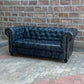 71" Loveseat Tufted Bench | Hemingway Chesterfield Leather Loveseat with Tufted Bench Seat (HE-2T) by Rising Tide Design Co.
