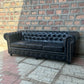 95" Sofa Normal Cushions | Hemingway Chesterfield Leather Sofa with Normal Cushions (HE-4C) by Rising Tide Design Co.