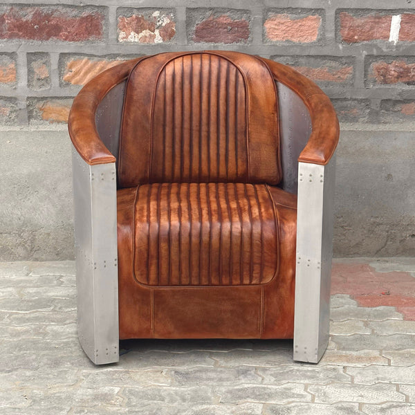 Top Gun Aviator Chair (AV-01) by Rising Tide Design Co. viewed from the front