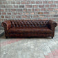 95" Sofa Tufted Bench | Remington Chesterfield Leather Sofa with Tufted Bench Seat (RE-4T) by Rising Tide Design Co.