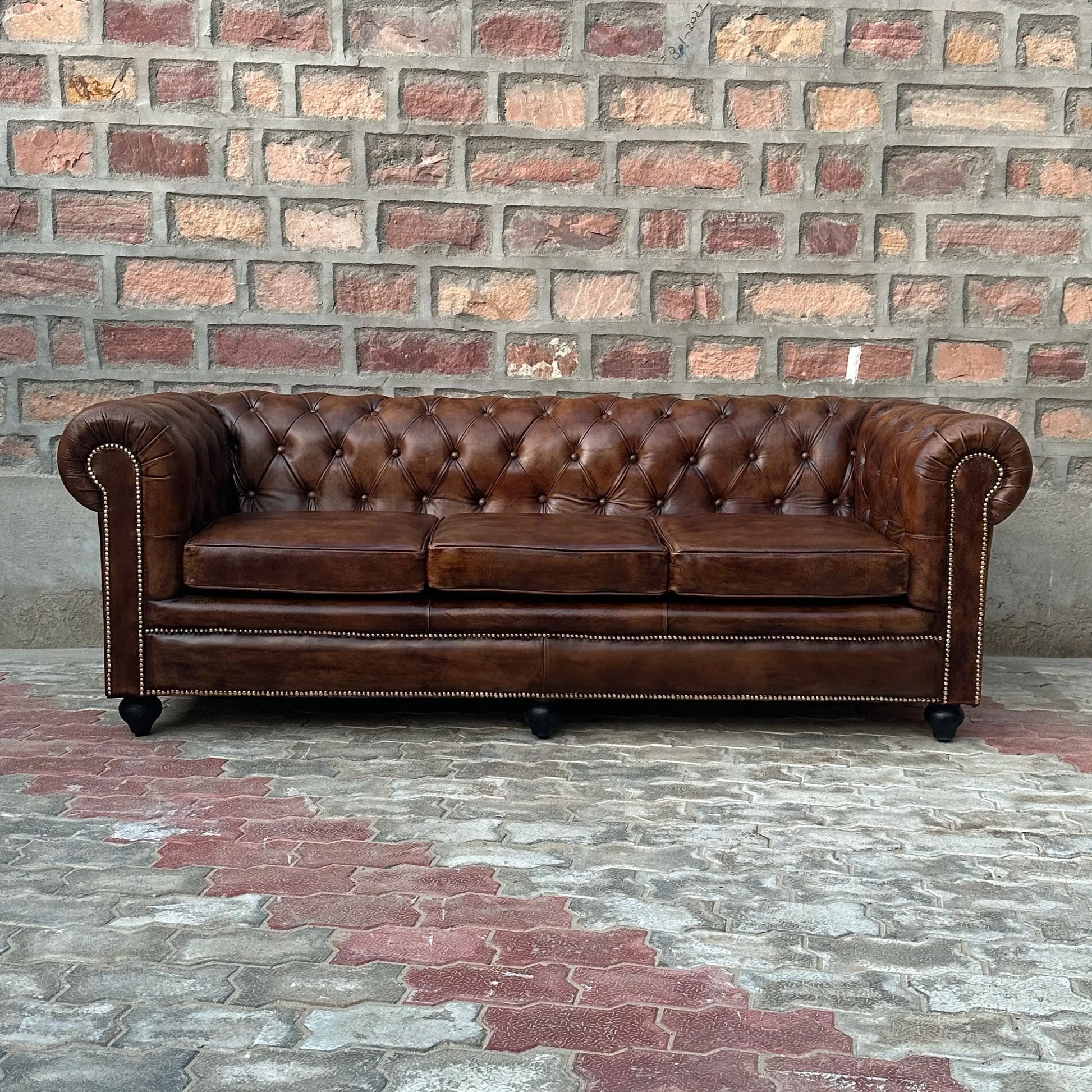 Winchester Chesterfield Leather Sofa The Rising Tide Design Co