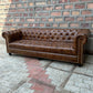 95" Sofa Tufted Bench | Winchester Chesterfield Leather Sofa with Tufted Bench Seat (WI-4T) by Rising Tide Design Co.