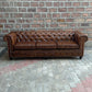 95" Sofa Normal Cushions | Winchester Chesterfield Leather Sofa with Normal Cushions (WI-4C) by Rising Tide Design Co.